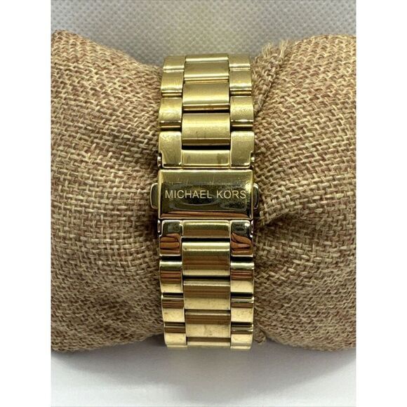 Michael Kors Bradshaw MK5605 Women Gold Stainless Steel Analog Dial Watch JNA685 - Picture 4 of 11